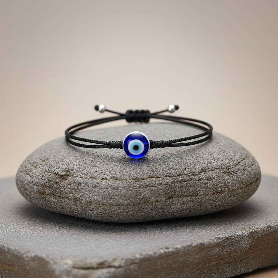 Panash Black & Blue Evil Eye Charm Bracelet