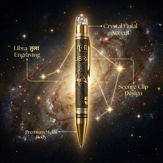 Libra Zodiac Engraved Premium Metal Pen