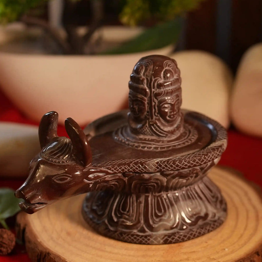Nandimukh Shivling with Pashupati Mahadev Engraved