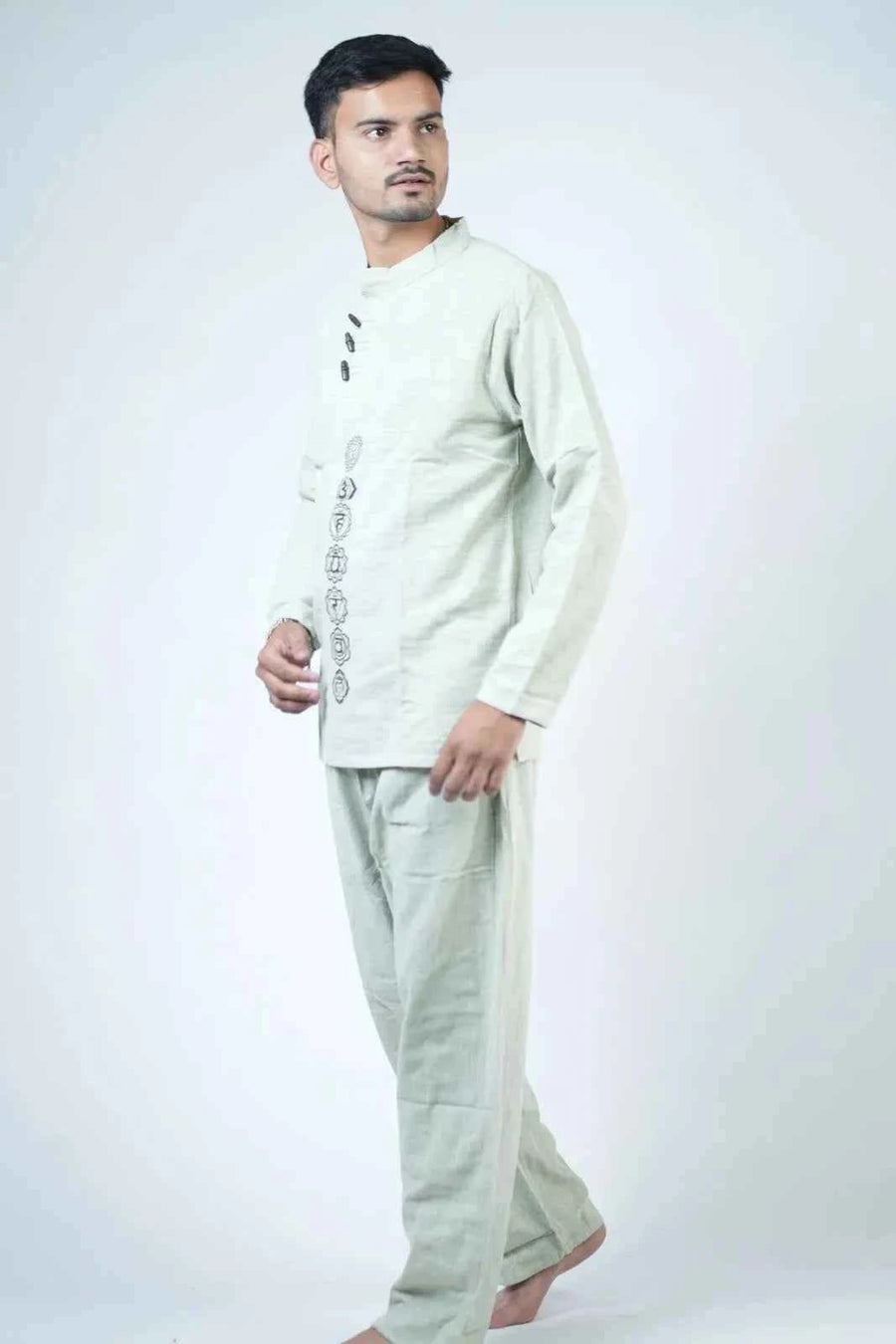 7 Chakra Kurta Co-ord Sage Green