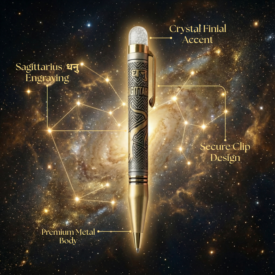 Dhanu Rashi Engraved Premium Pen - Sagittarius Zodiac