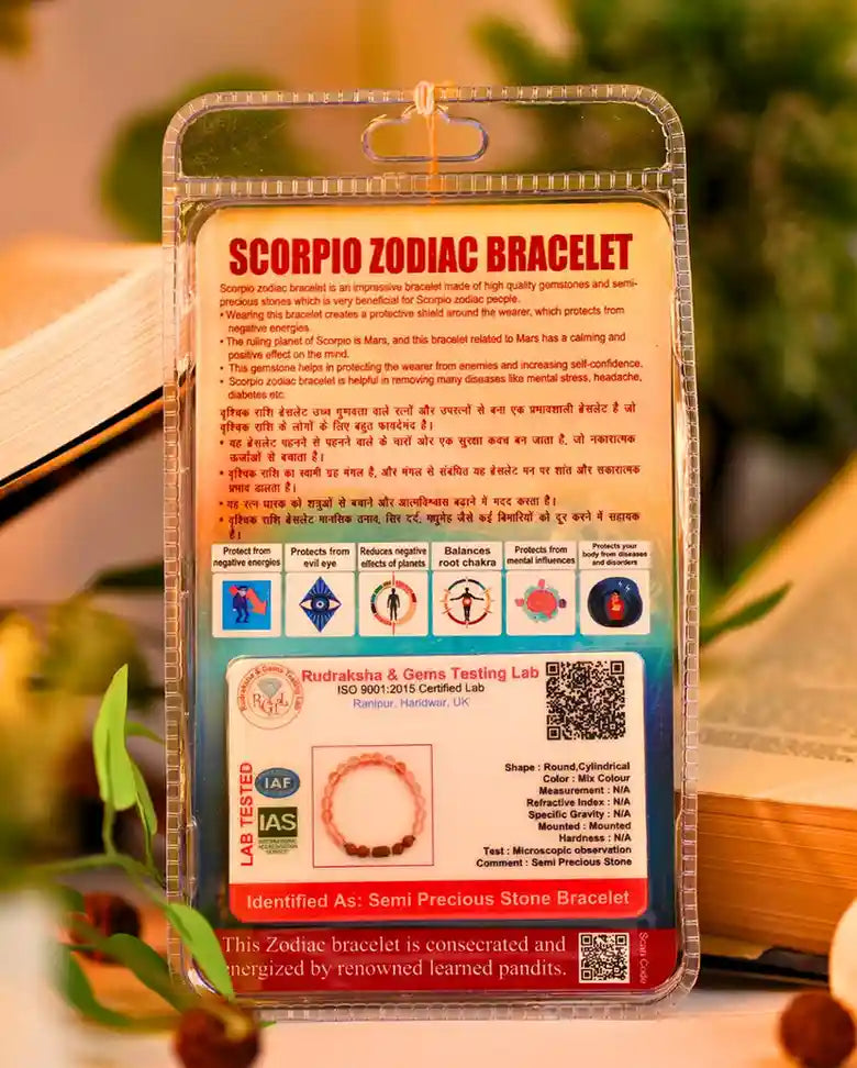 vrischik rashi bracelet