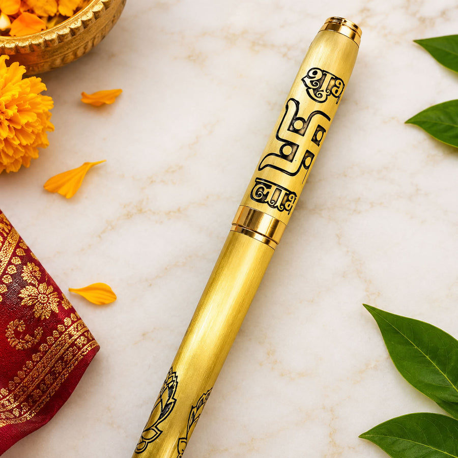 Goddess Lakshmi Engraved Premium Pen