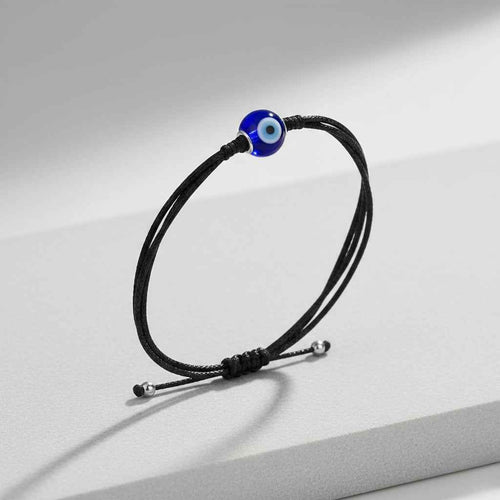 Panash Black & Blue Evil Eye Charm Bracelet