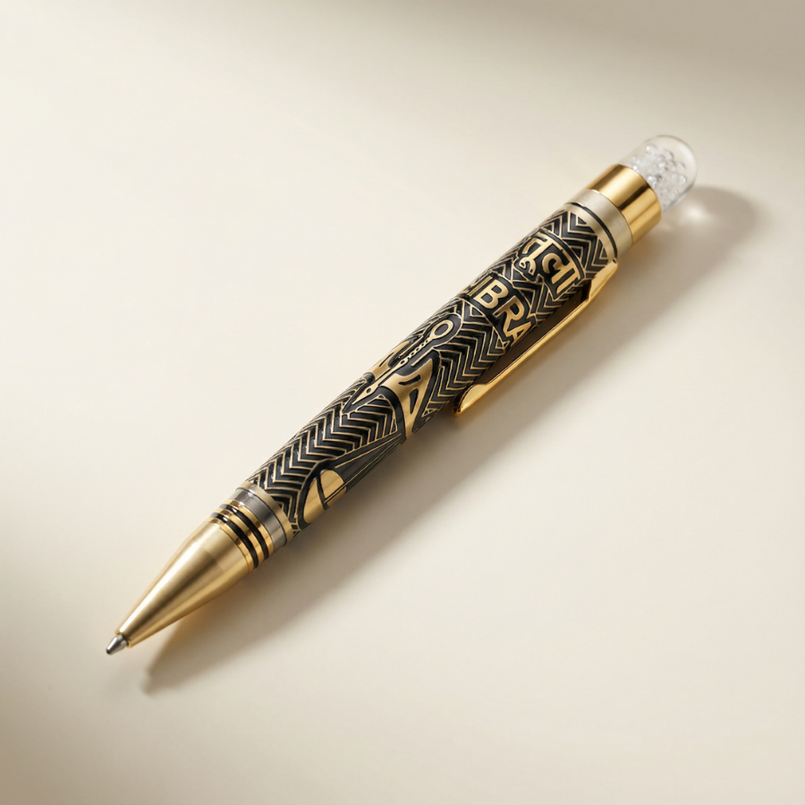 Libra Zodiac Engraved Premium Metal Pen