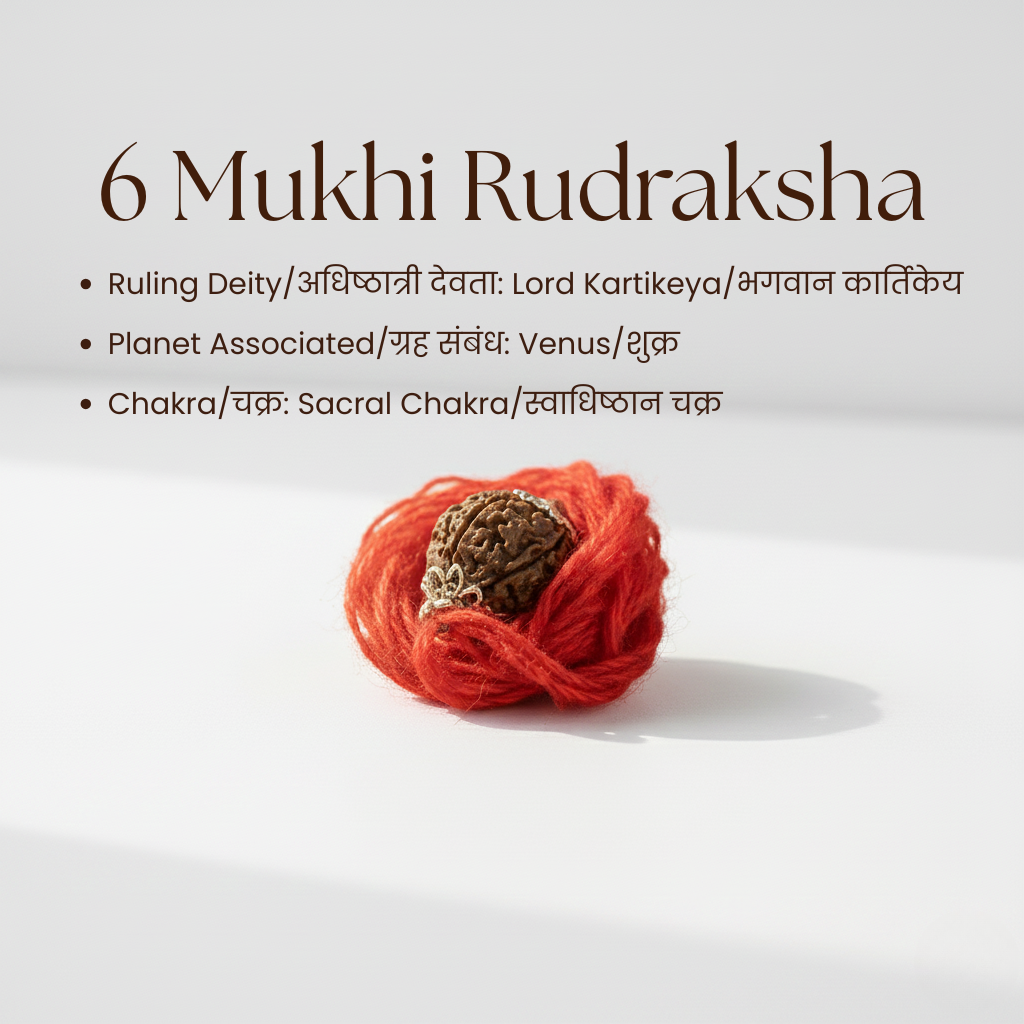 Original 6 Mukhi Nepali Rudraksha