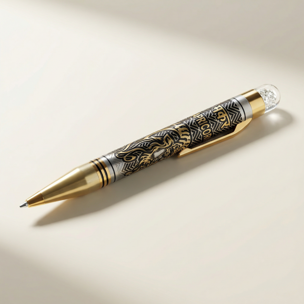 Capricorn Makar Zodiac Engraved Ball Pen