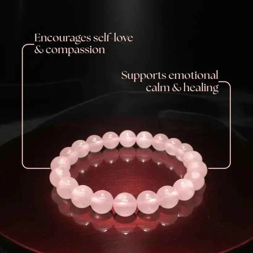Genuine Love Stone Bracelet Rose Quartz