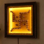 5 Mukhi Rudraksha Swastika Wall Frame
