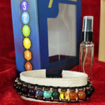 7 Chakra Bracelet & Natural Essential Attar Spray