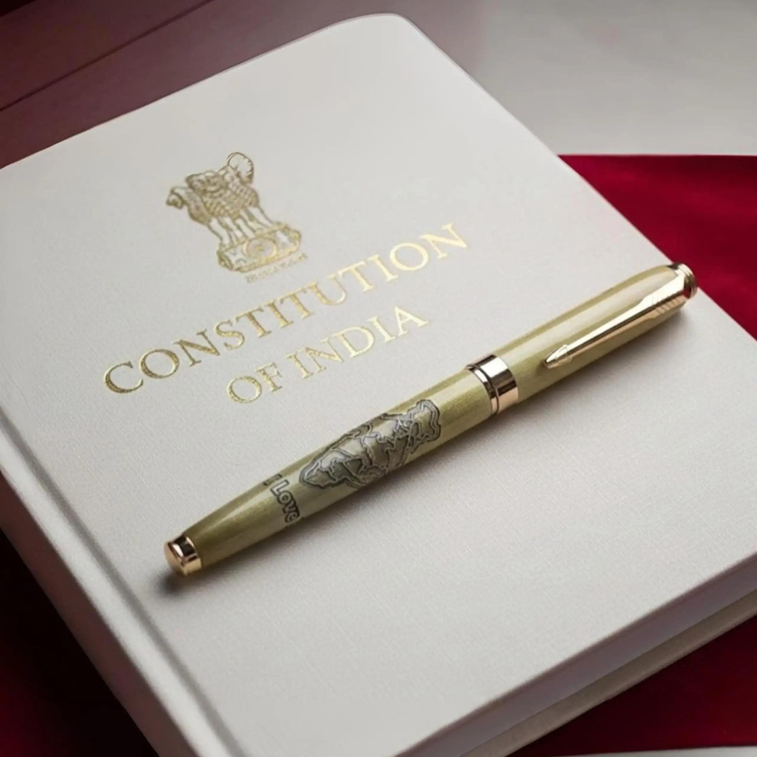 India Map Engraved Pen I Love India