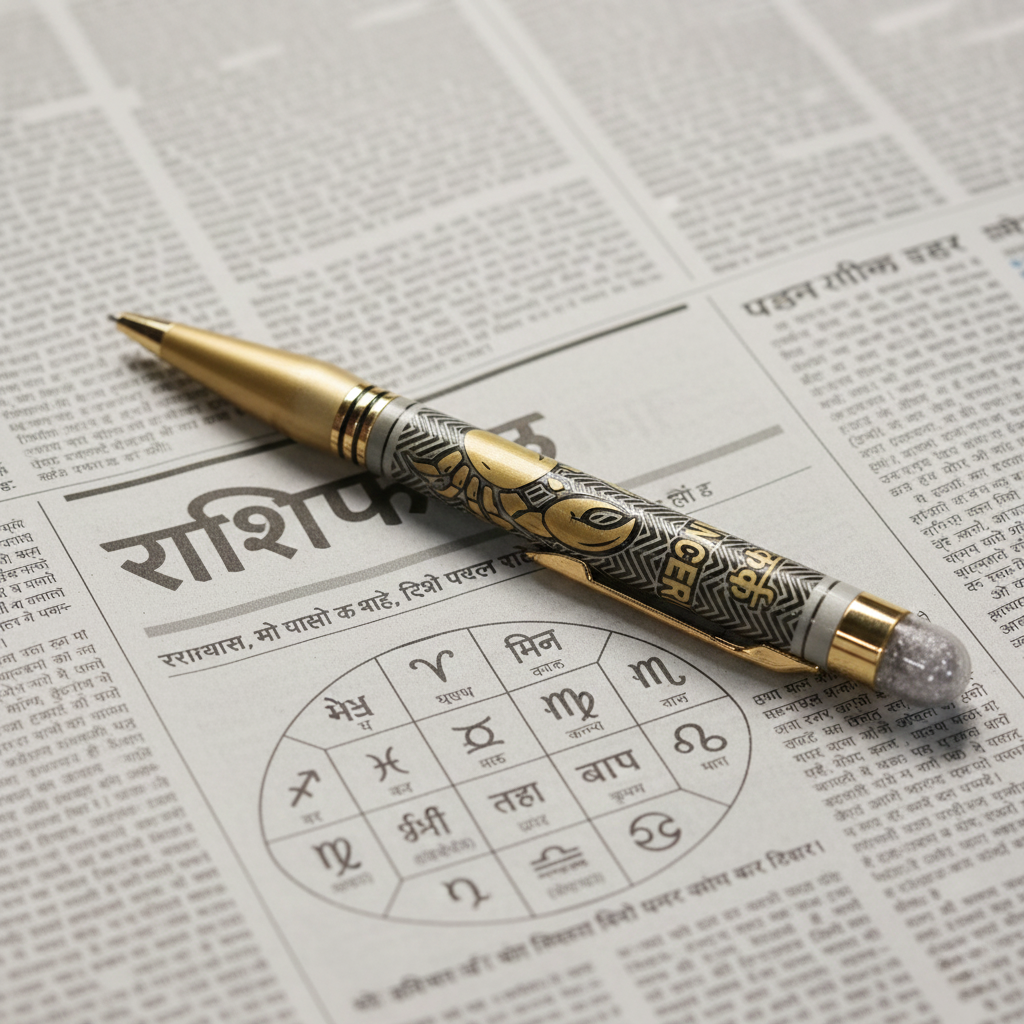 Cancer (कर्क) Zodiac Engraved Pen
