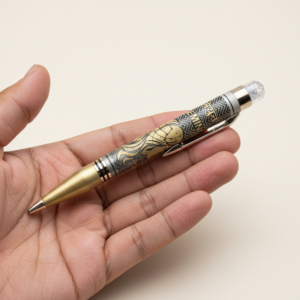 Gemini (मिथुन) Zodiac Engraved Pen