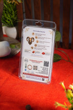 Mesh Rashi Bracelet Lab Certified Aries Zodiac Stone & Rudraksha
