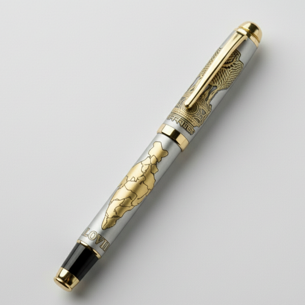 Indian Map Engraved Premium Pen Satyamev Jayate