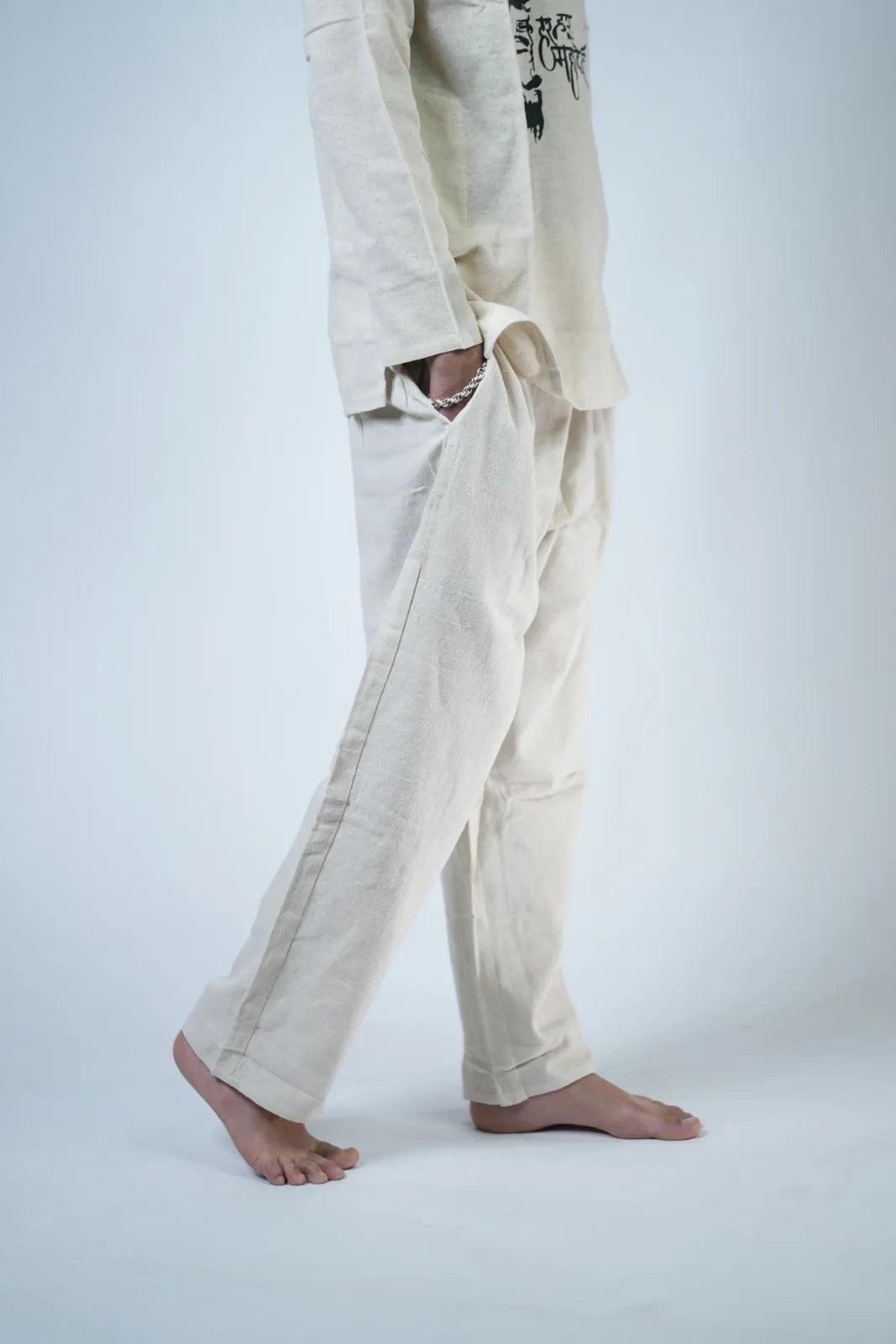 Har Har Mahadev Men's Kurta Co-ord Set Size M