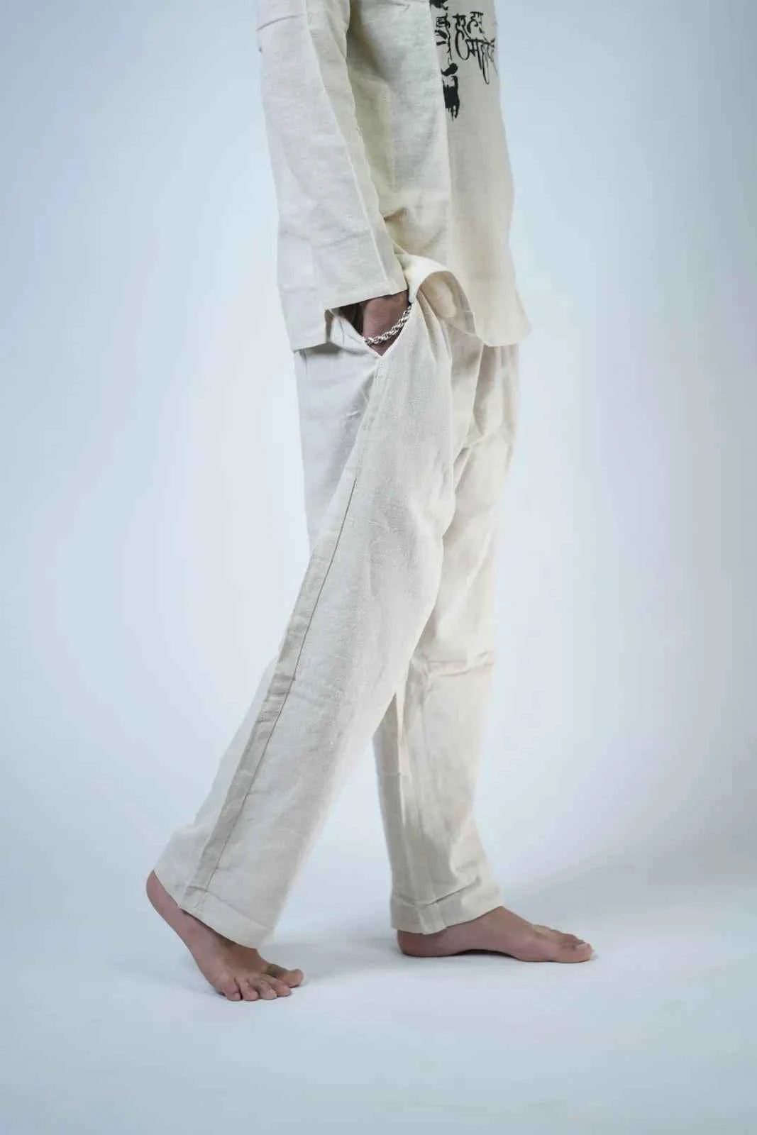Har Har Mahadev Men's Kurta Co-ord Set Size L