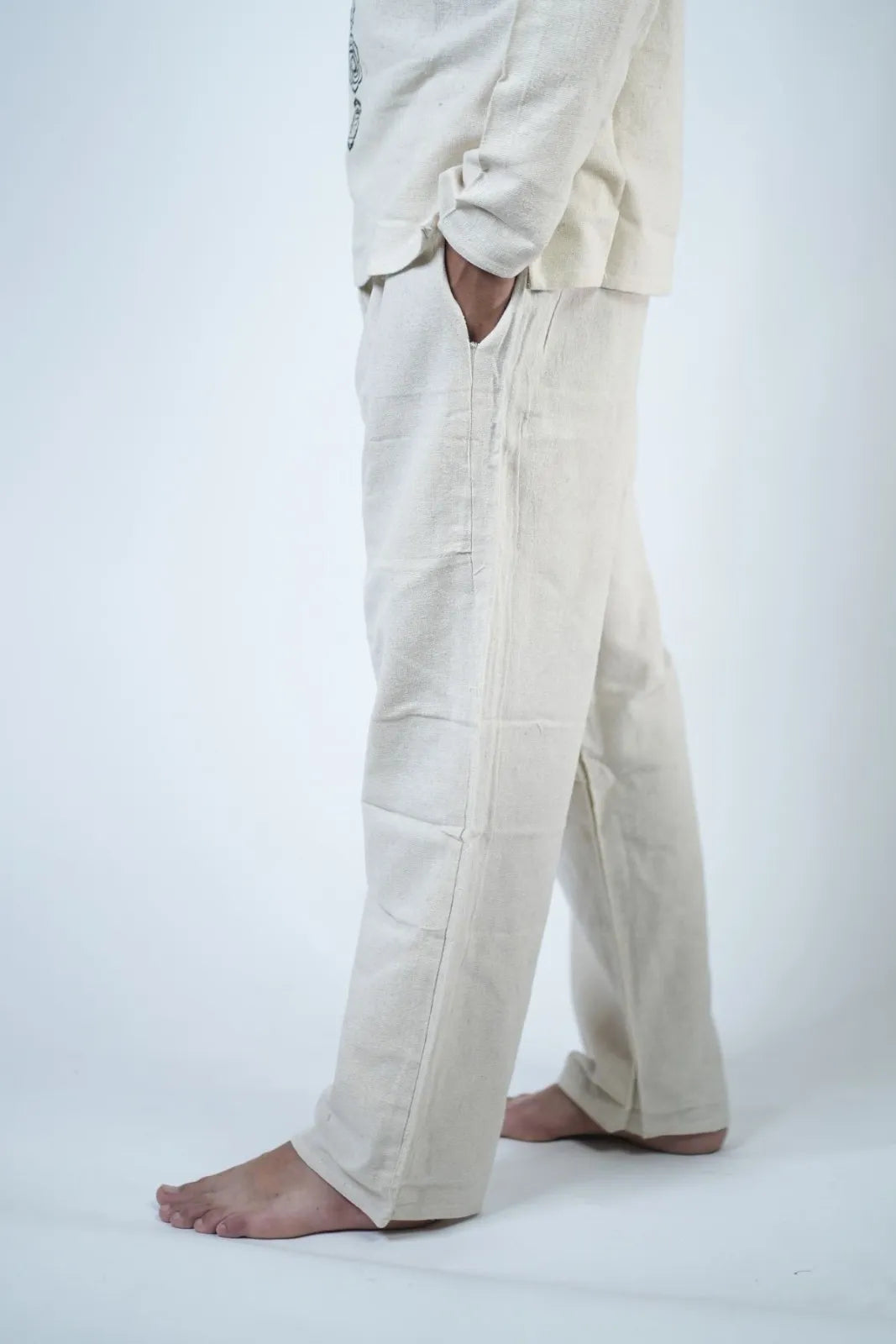 7 Chakra Kurta Co-ord Set Ivory White