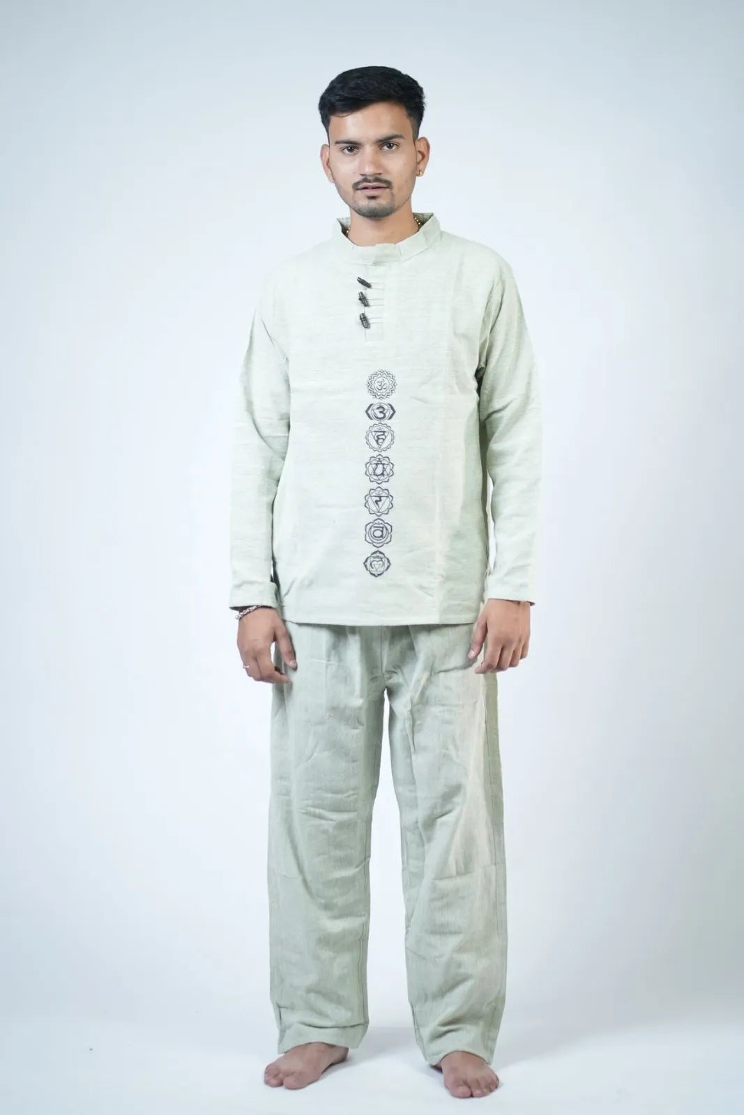 7 Chakra Kurta Co-ord Sage Green