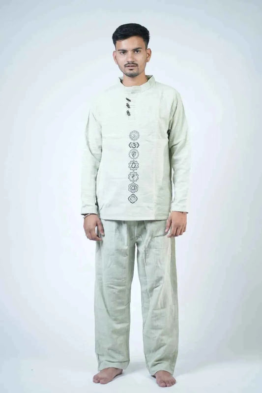 7 Chakra Kurta Co-ord Sage Green