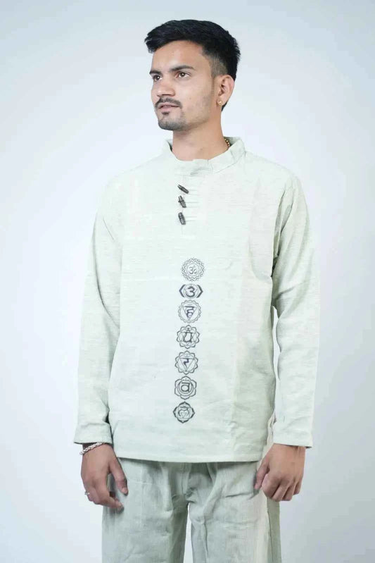 7 Chakra Kurta Co-ord Sage Green