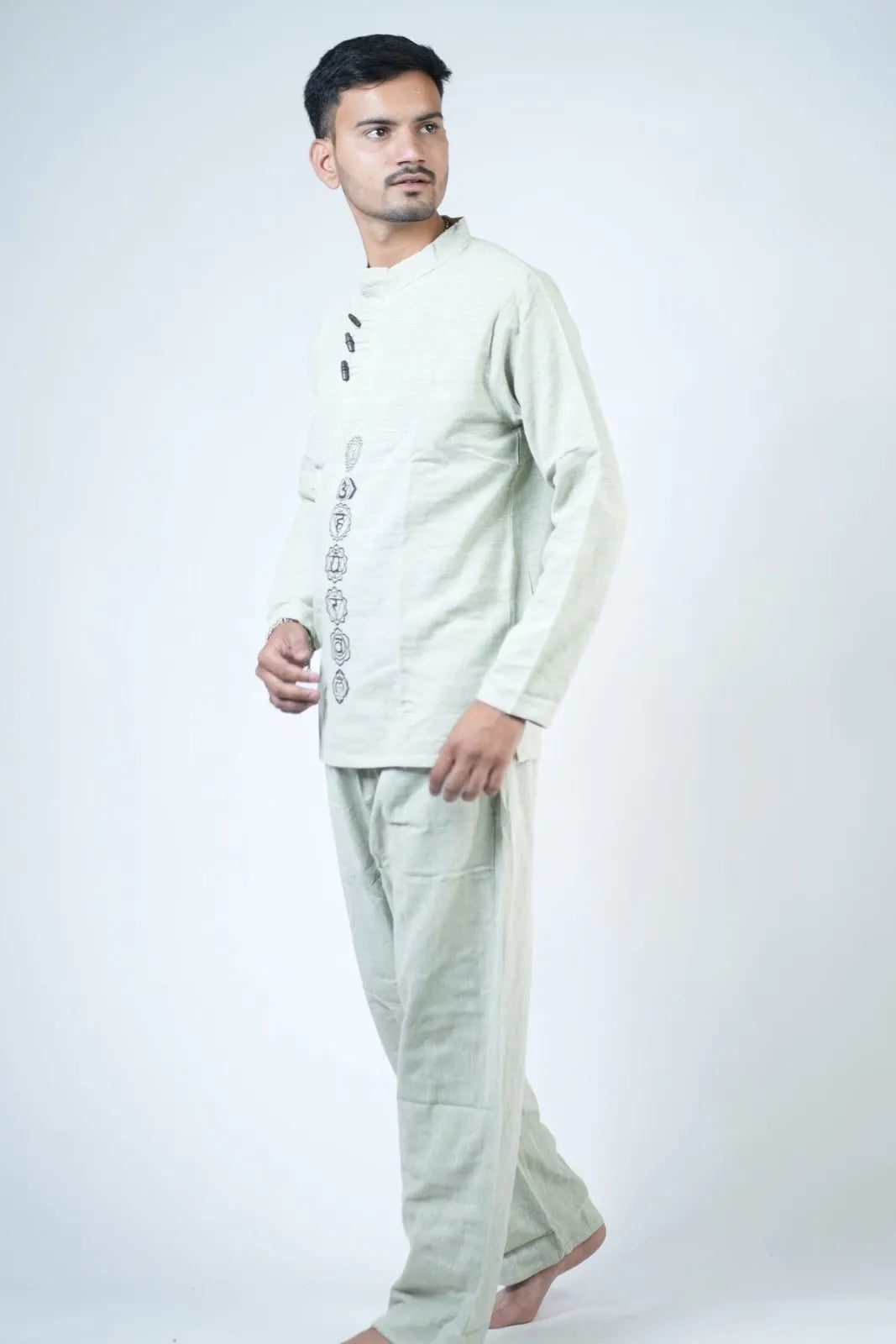 7 Chakra Kurta Co-ord Sage Green