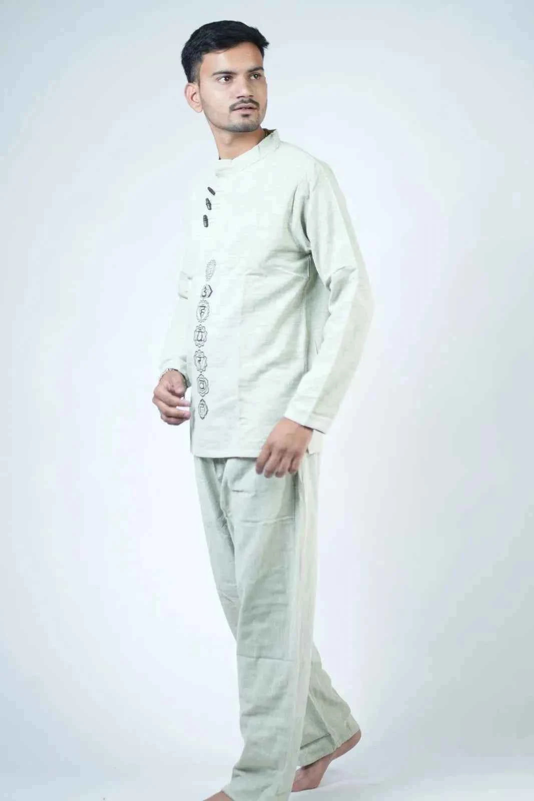 7 Chakra Kurta Co-ord Sage Green