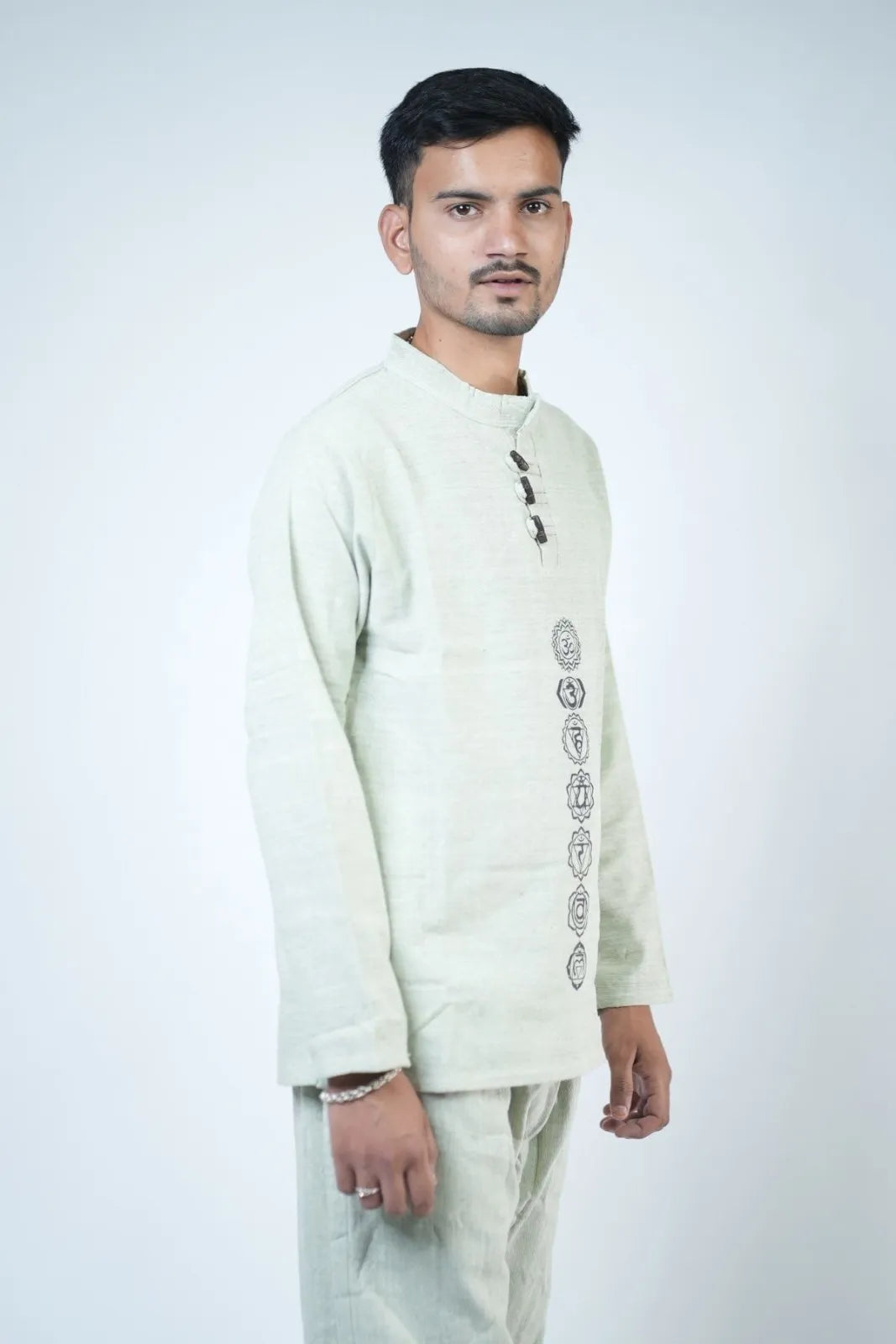 7 Chakra Kurta Co-ord Sage Green