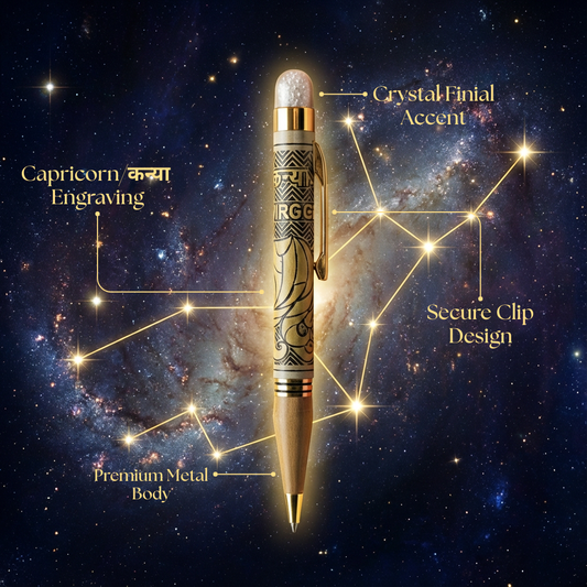 Virgo (कन्या) Zodiac Engraved Pen