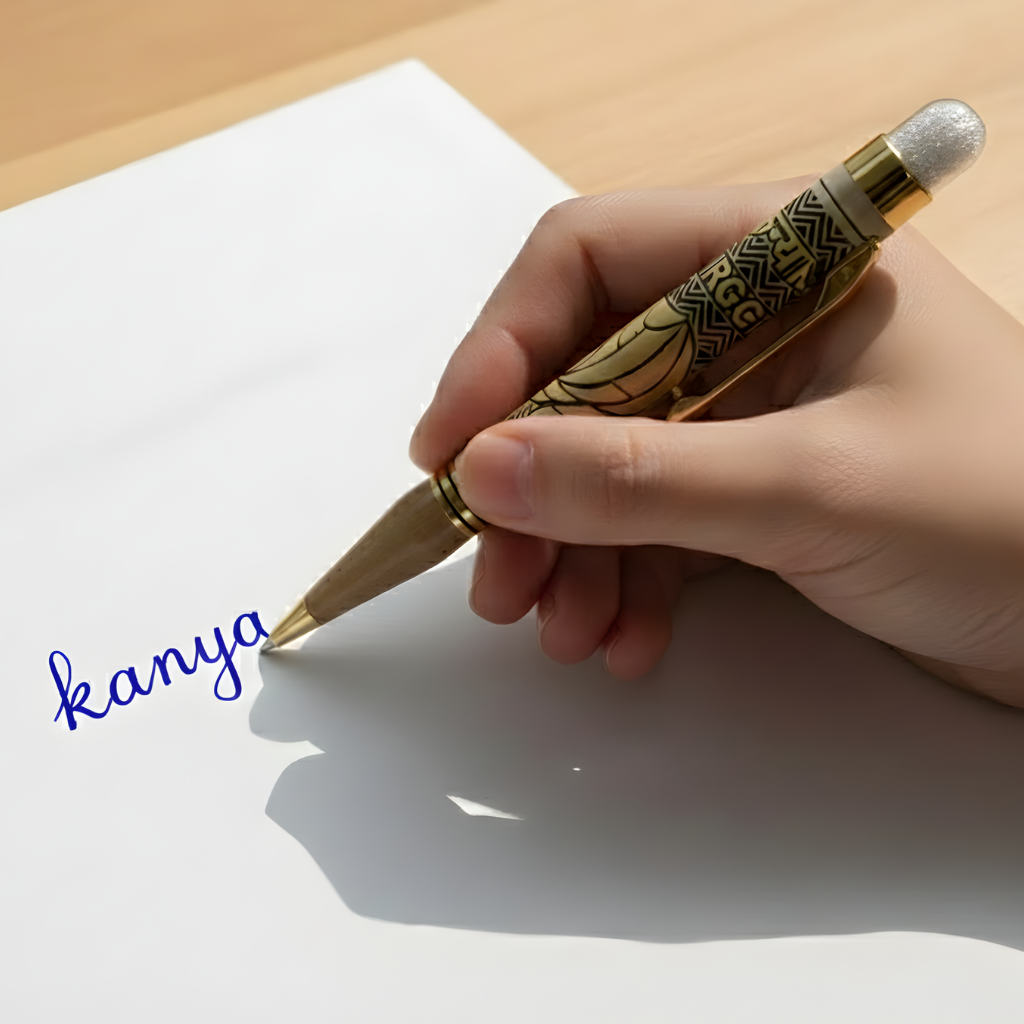 Virgo (कन्या) Zodiac Engraved Pen