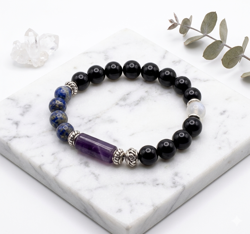 Kumbha Rashi Bracelet Lab Certified Aquarius Stone