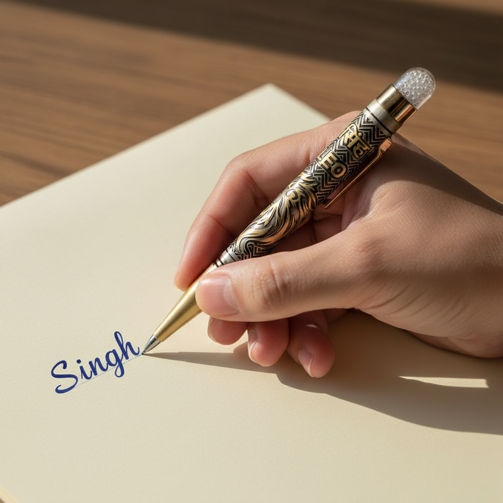 Leo Zodiac Engraved Premium Metal Pen