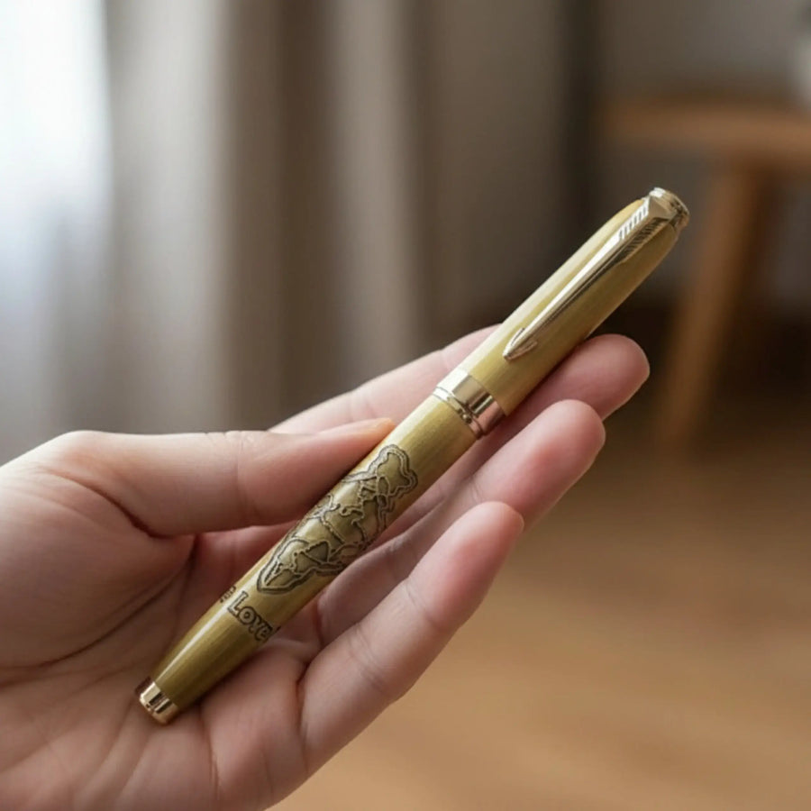 India Map Engraved Pen I Love India
