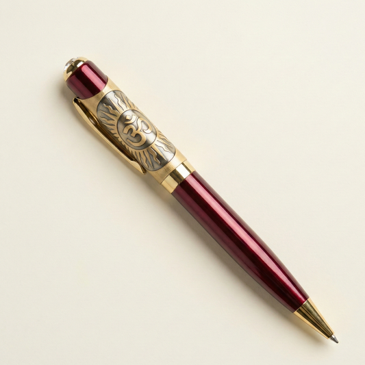 Om (ॐ) Engraved Premium Spiritual Metal Pen