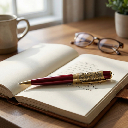 Om (ॐ) Engraved Premium Spiritual Metal Pen