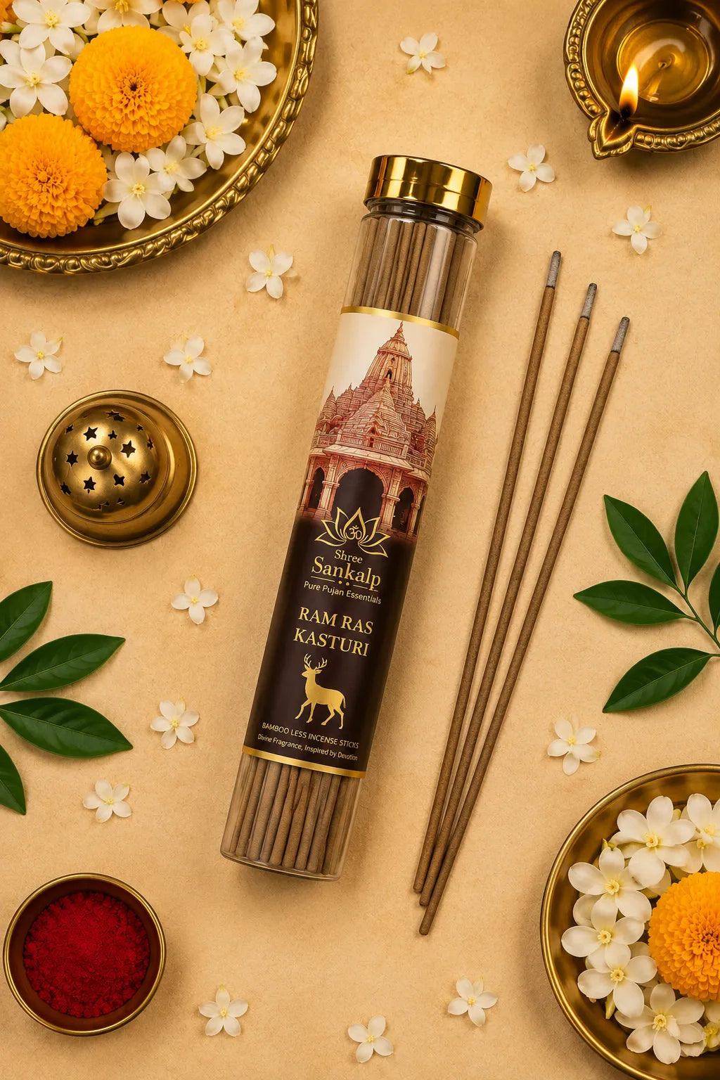 Bamboo less agarbatti