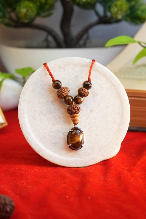 Singh Rashi Kavach Pendant Lab Certified Leo Zodiac Stone
