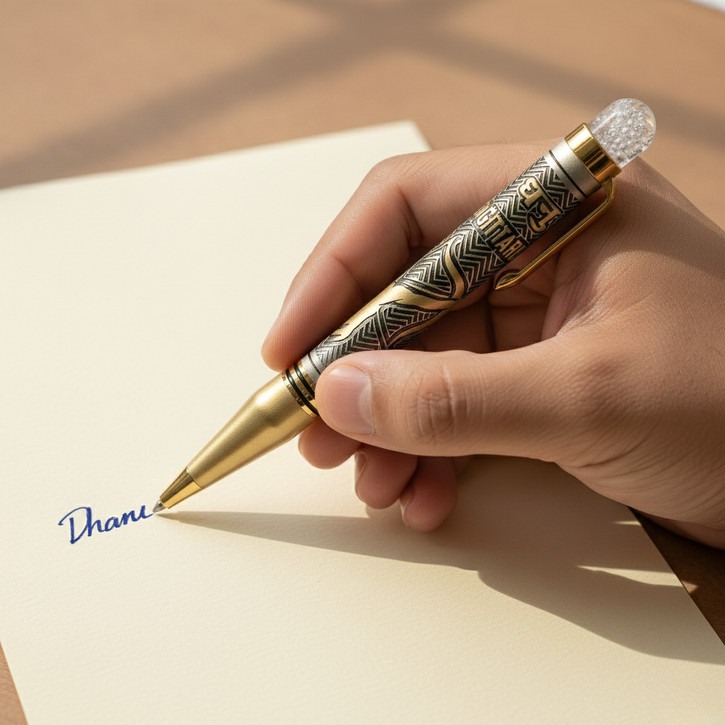 Dhanu Rashi Engraved Premium Pen - Sagittarius Zodiac