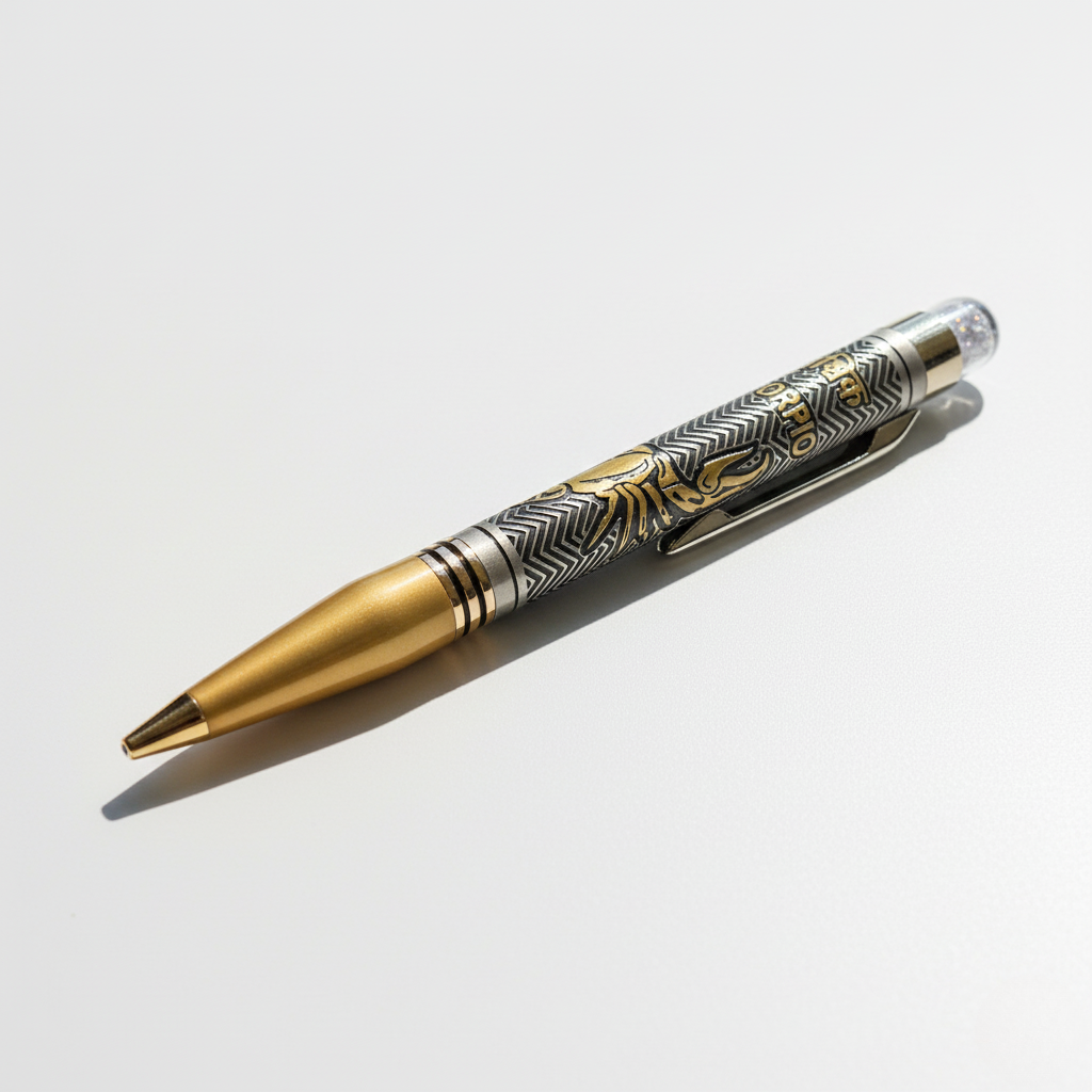 Scorpio Zodiac Engraved Pen