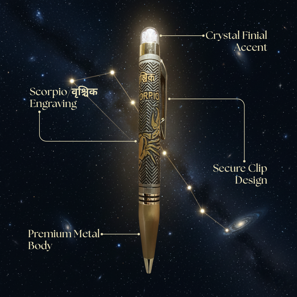 Scorpio Zodiac Engraved Pen