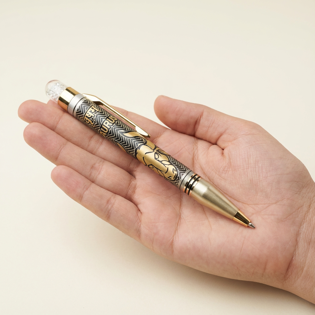 Taurus Zodiac Engraved Premium Metal Pen