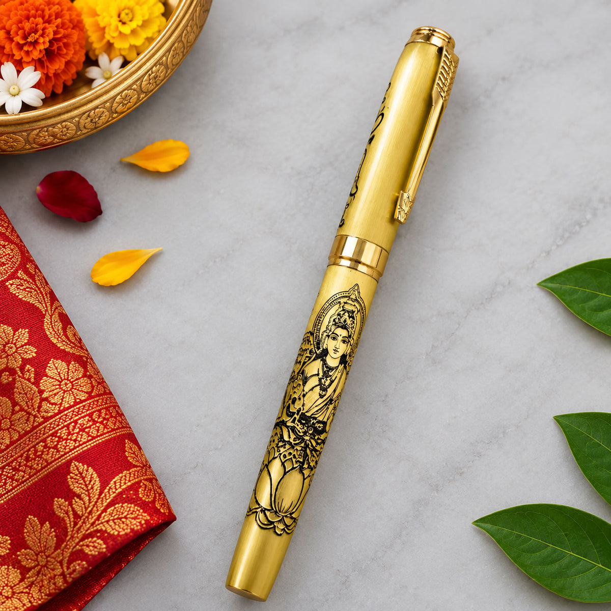 Goddess Lakshmi Engraved Premium Pen