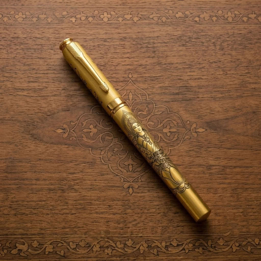 Goddess Lakshmi Engraved Premium Pen