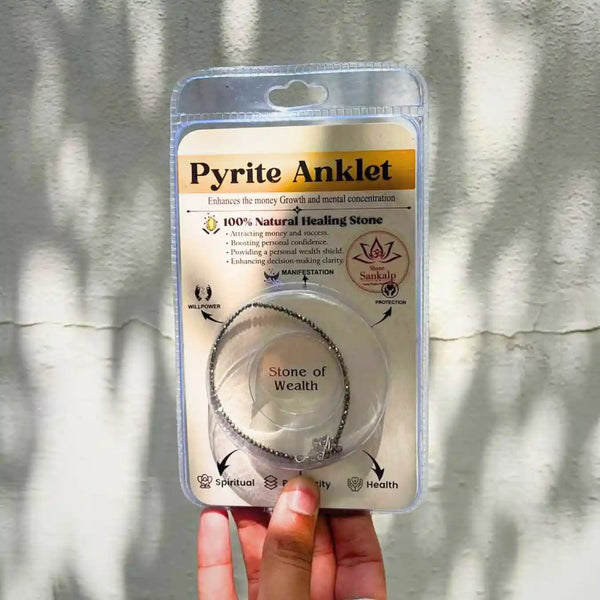 Pyrite Anklet Lab Certified Stones