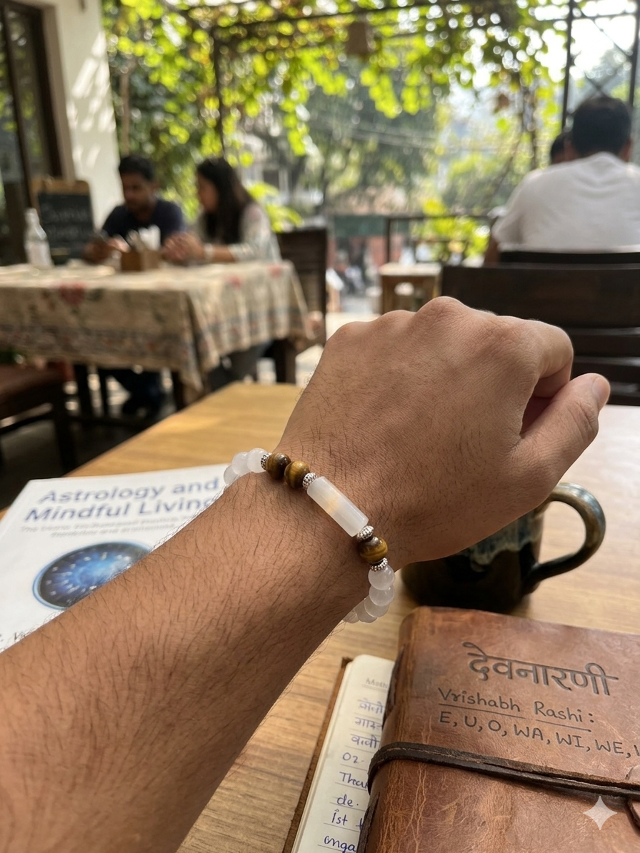 Vrashabh Rashi Bracelet Lab Certified Taurus Zodiac Stone